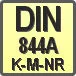Piktogram - Typ DIN: DIN 844A K-M-NR